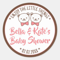 Cute Teddy Bear Rustic Nostalgic Baby Shower Gifts