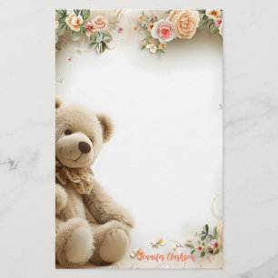 Cute Teddy Bear Stationery