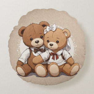Cute Teddy Bear Throw Pillow for Kids