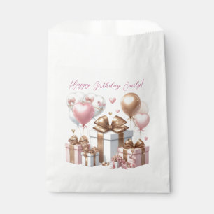 Cute Teddy Bear with Balloons and Gifts Favour Bags