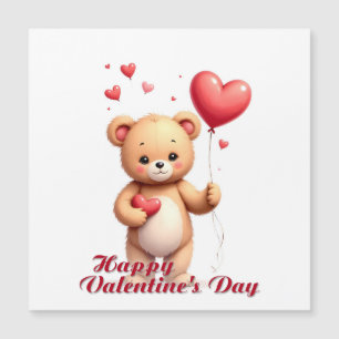 Cute Teddy Bear with Heart – Happy Valentine’s Day