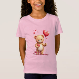 Cute Teddy Bear with Heart – Happy Valentine’s Day T-Shirt