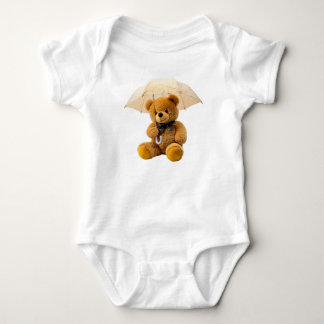 Cute Teddy Bear with Umbrella Toddler T Shirt