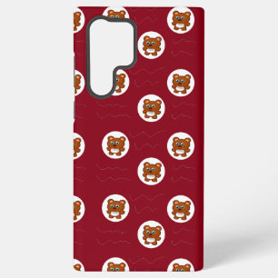 Cute Teddy bears in white circle pattern Samsung Galaxy Case