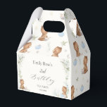 Cute Teddy Bears Tea for Two 2nd Birthday  Favour Box<br><div class="desc">(c) The Happy Cat Studio</div>