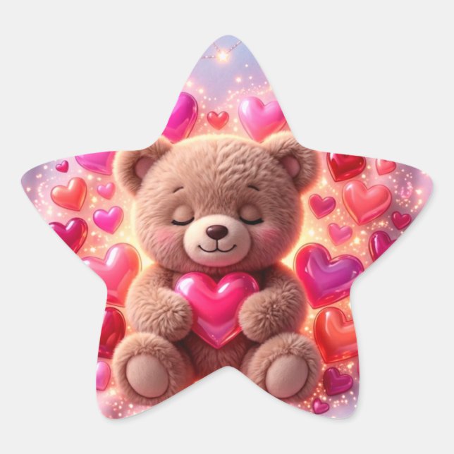 Cute Teddy Love Sticker Sheet 💖Sticker (Front)
