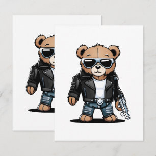 Cute Teddy Memes Enclosure Card