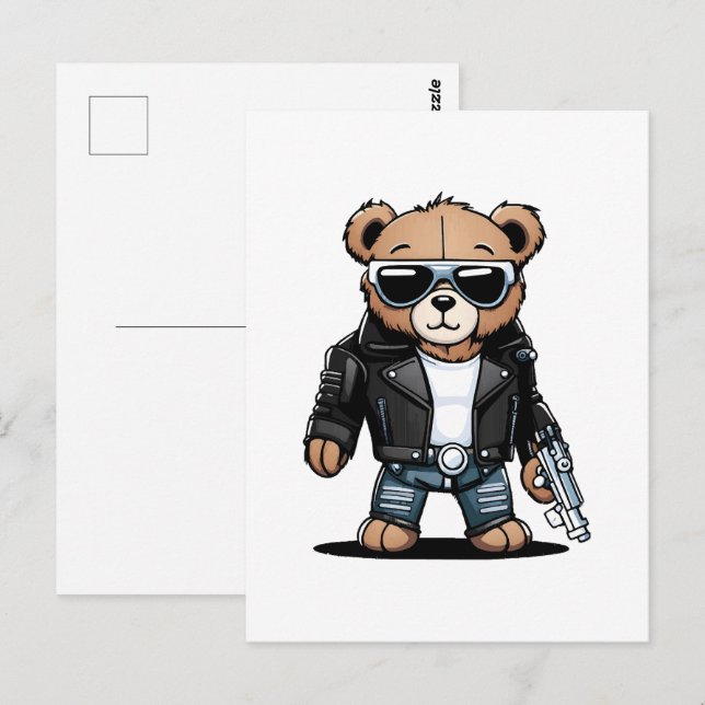 Cute Teddy Memes Postcard (Front/Back)