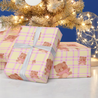 Cute Teddy print Wrapping Paper