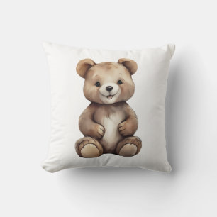 Cute Teddy Throw Pillow