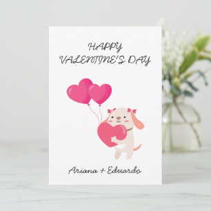 Cute Teddy Valentine's Day Thank-you cards