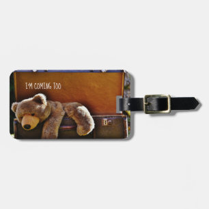 Cute TeddyBear Personalised Luggage TAG