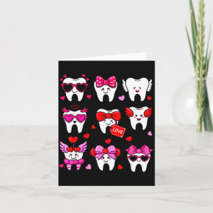 Cute Teeth Love Valentine's Day Dental  Card