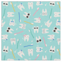 Cute Teeth Paediatrics Dentistry Turquoise Pattern