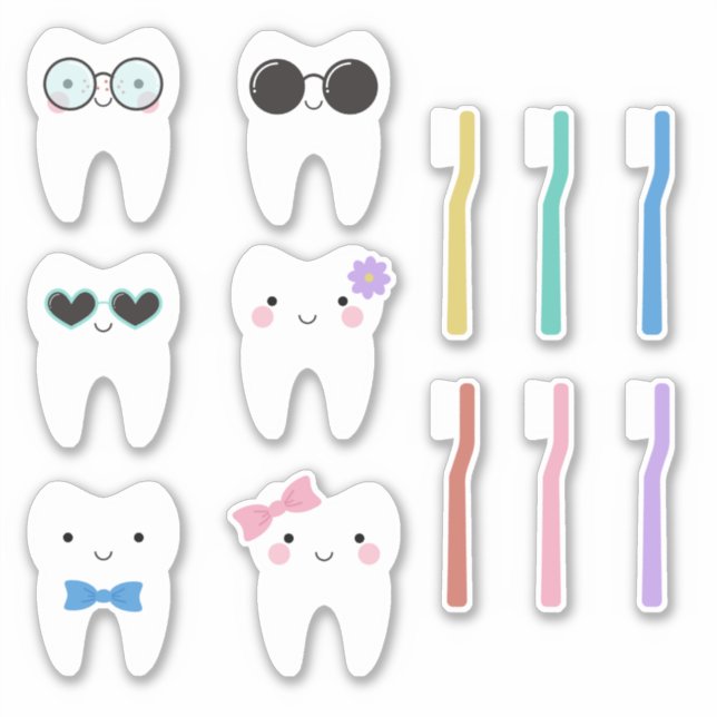 Cute Teeth With Different Personalities Kids (Front)