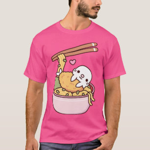 Cute Tempura Seal Soba Noodles Funny T-Shirt