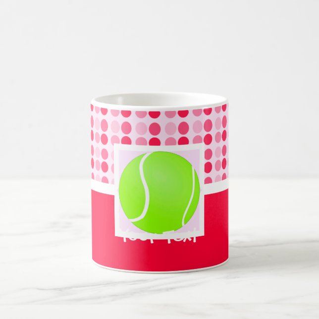 Cute Tennis Ball Coffee Mug (Center)