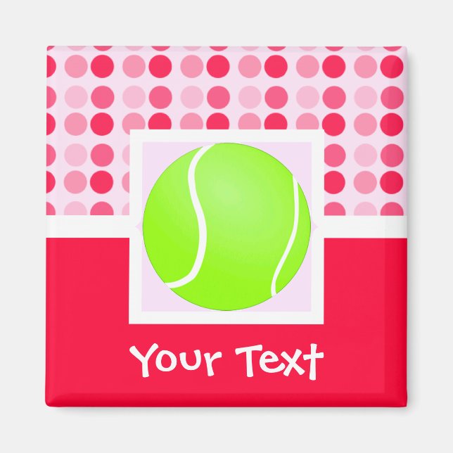 Cute Tennis Ball Magnet (Front)