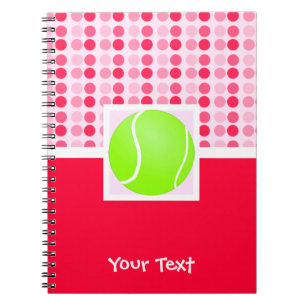 Cute Tennis Ball Spiral Notebook