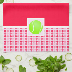 Cute Tennis Ball Tea Towel