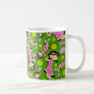 Cute Tennis Girl Mug
