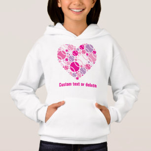 💜🤍❤ Cute tennis heart Hoodie