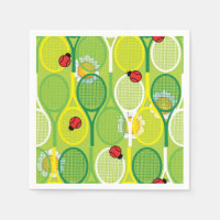 Cute tennis rackets with ladybirds
