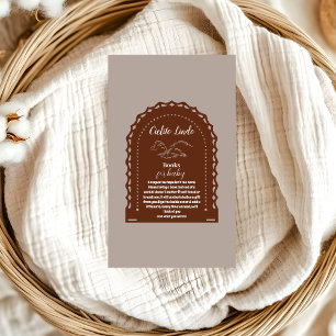 Cute Terracotta Cielito Lindo Books for Baby Enclosure Card