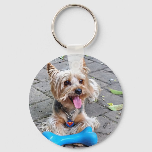 Cute Terrier Keychain (Front)