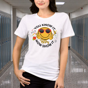 Cute Test Day School Tri-Blend Shirt
