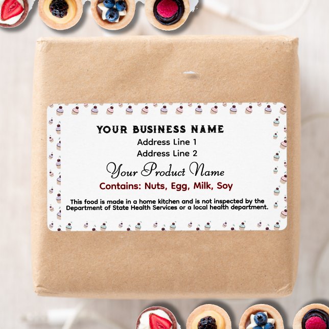 Cute Texas Cottage Food Law labels cucakes (Creator Uploaded)