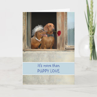Cute Thank You for Wife Dachshunds Couple Card