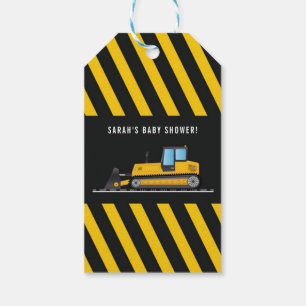 Cute Thank You Gifts Tags Construction Baby Shower