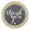 CUTE THANK YOU SEAL modern simple glitter gold