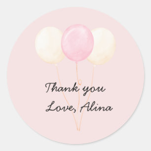 Cute Thank You Sticker – Birthday Party Favour Tha