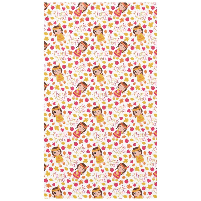 Cute Thank You Thanksgiving Tablecloth (Front)
