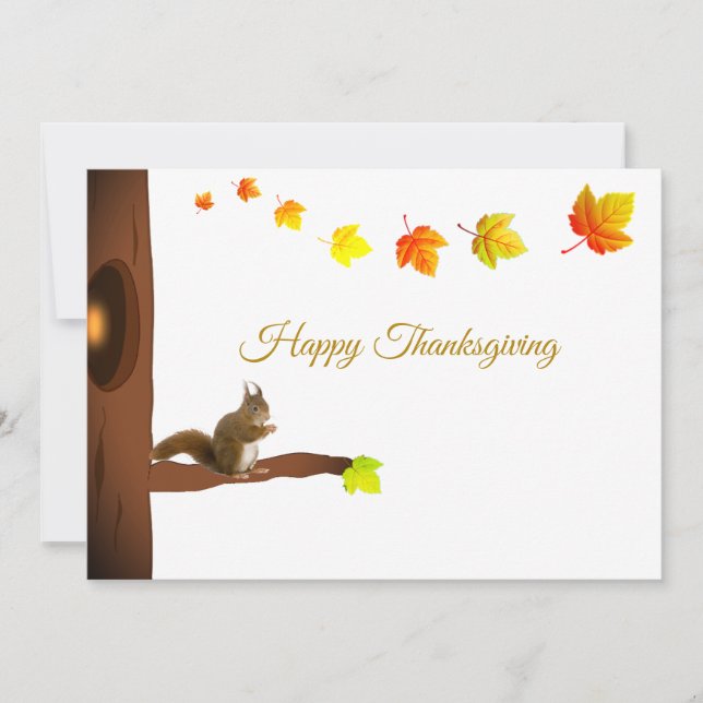 Cute Thanksgiving Card (Front)