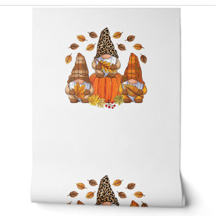 Cute Thanksgiving Gnomes Fall Leaves Autumn Gnome  Wallpaper
