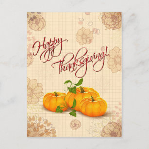 Cute Thanksgiving Postcard