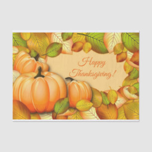 Cute Thanksgiving Pumpkin Tissue Paper