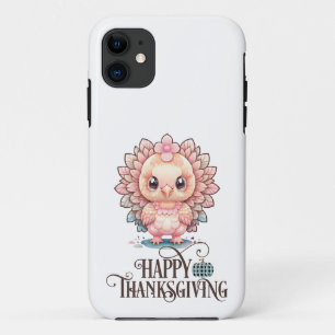 Cute Thanksgiving Turkey Case-Mate iPhone Case