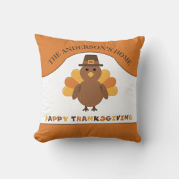 Cute Thanksgiving Turkey Cushion