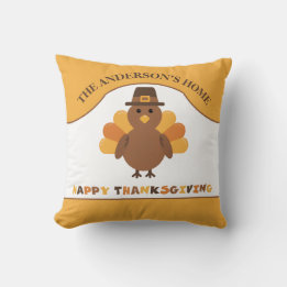 Cute Thanksgiving Turkey Cushion