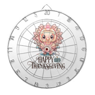 Cute Thanksgiving Turkey Dartboard
