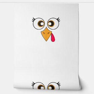 Cute Thanksgiving Turkey Face Shirt Women Girls Tu Wallpaper