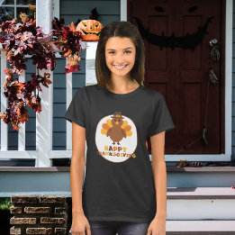 Cute Thanksgiving Turkey Holiday T-Shirt