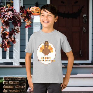 Cute Thanksgiving Turkey Holiday T-Shirt