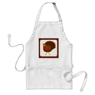 Cute Thanksgiving Turkey Kitchen Apron