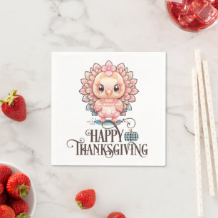 Cute Thanksgiving Turkey Napkin