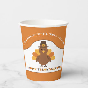 Cute Thanksgiving Turkey Paper Cups